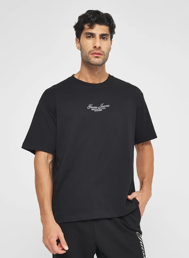 GUESS Casual Crew Neck T-Shirt